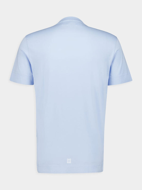 Logo Embroidered Baby Blue T-Shirt