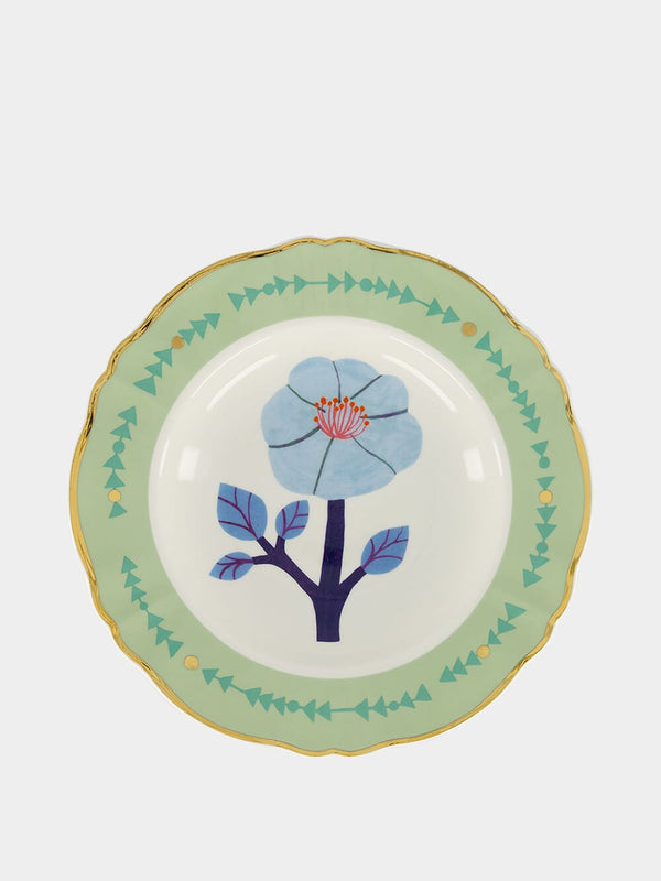 Green Flower Soup/Pasta Plate