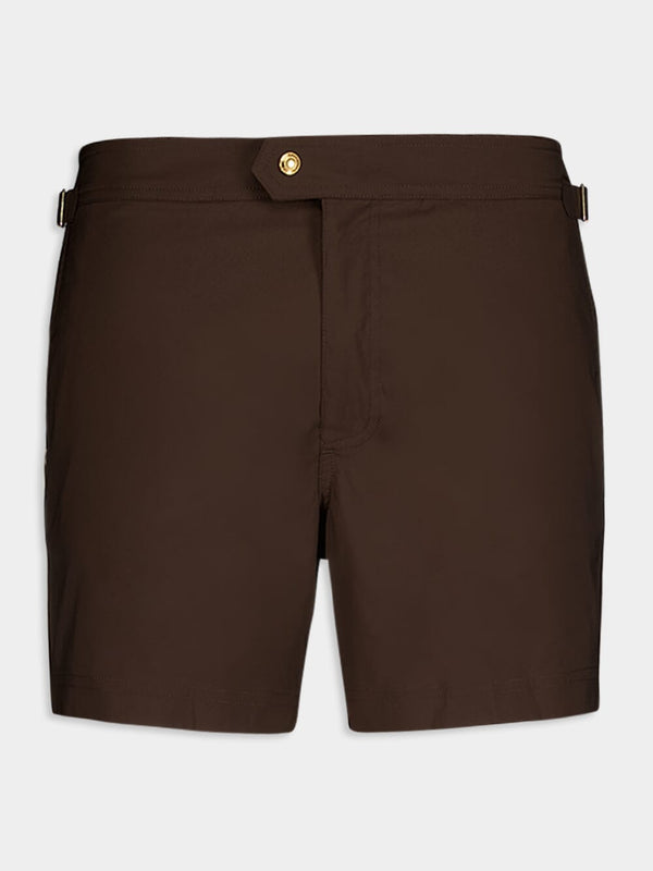 Dark Brown Swim Shorts