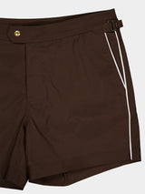 Dark Brown Swim Shorts