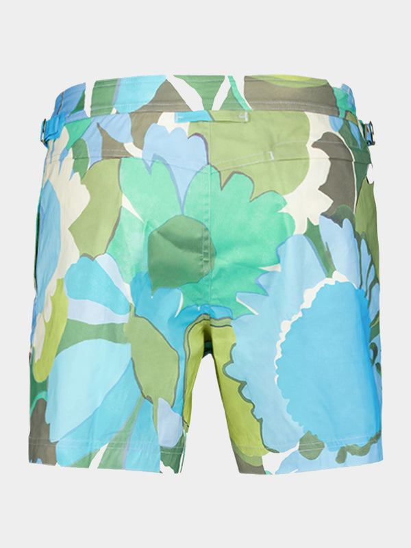 Bold Daisy Print Swim Short