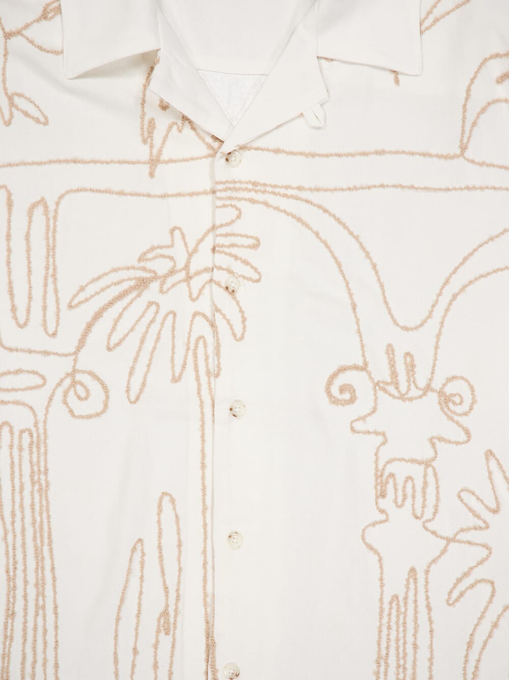 Palm Embroidered Boxy Shirt