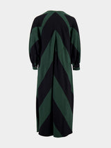 Geometric Green Maxi Dress