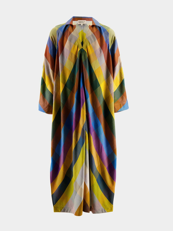 Vibrant V-Neck Maxi Dress
