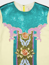 Celeste A-Line Embroidered Maxi Dress