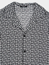 Monogram Satin Shirt