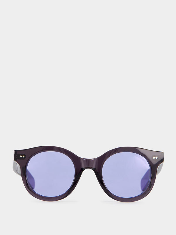 1390 Round Sunglasses-Dark Grey