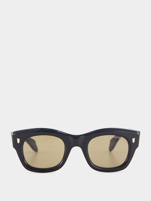 Olive On Black 9261 Cat Eye Sunglasses