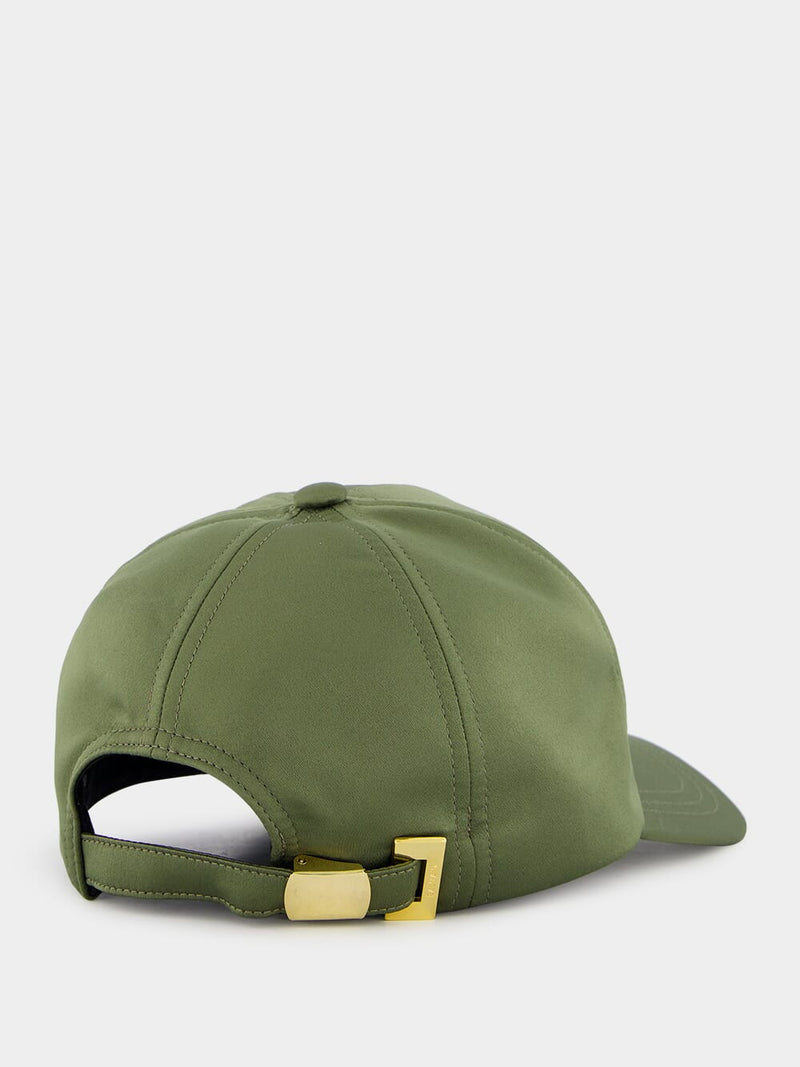 Logo Embroidered Olive Cap