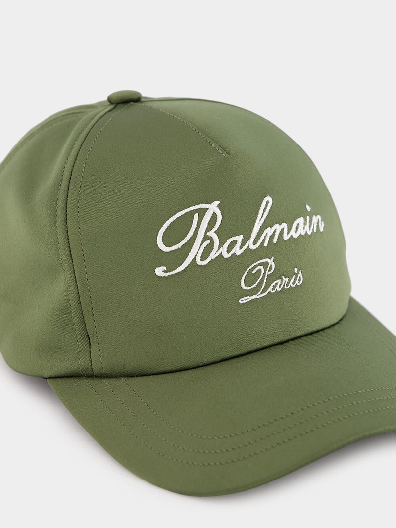 Logo Embroidered Olive Cap