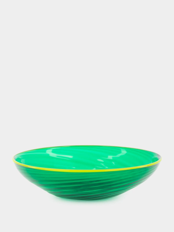 Emerald Murano Glass Bowl