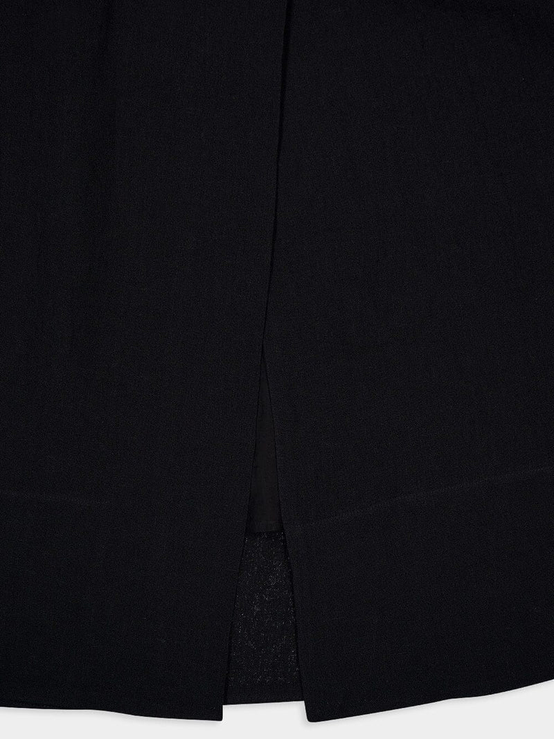 Fermeli Buttoned Linen Midi Dress