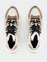 Run-Row Leather and Nylon Sneakers