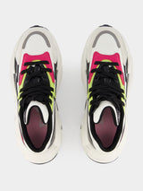 Run-Row Leather And Nylon Sneakers