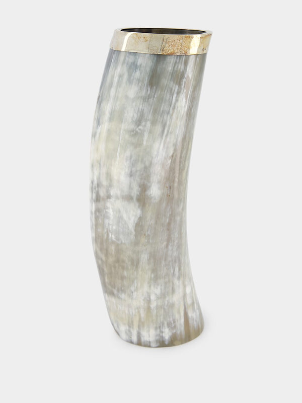 Blond Horn Medium Gold Vase