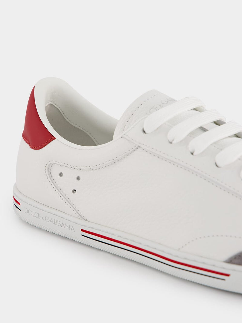 Stripe-detailing Leather Sneakers