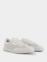 Saint Tropez Perforated White Sneakers