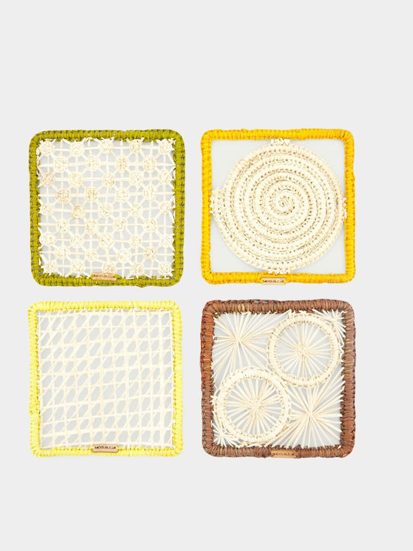 Raffia Coaster Set Of 4