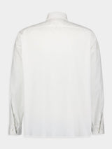 White Logo Cotton Shirt