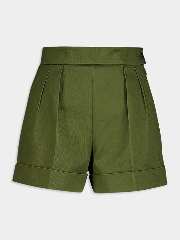 Olivia Tailored Green Shorts