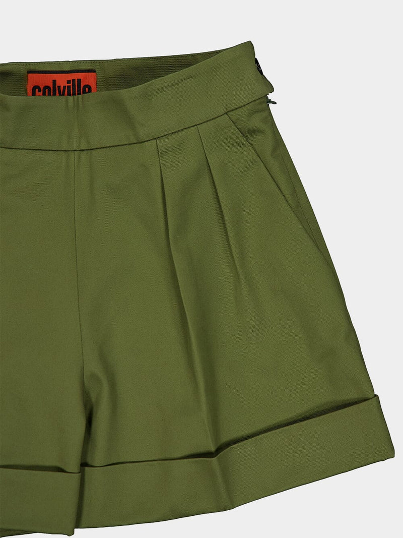 Olivia Tailored Green Shorts