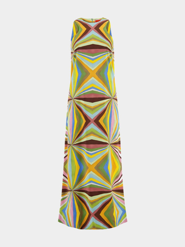 Racer Placed Long Dress
