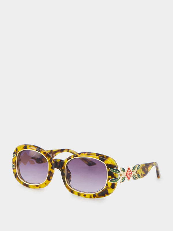 Oval Laurel Tortoiseshell Sunglasses
