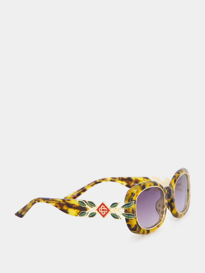 Oval Laurel Tortoiseshell Sunglasses