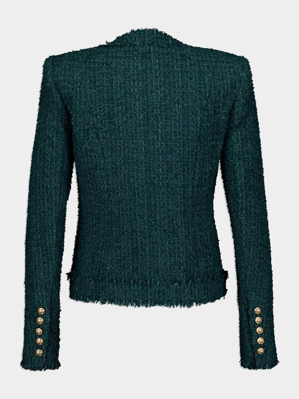 Single-Breasted Tweed Jacket