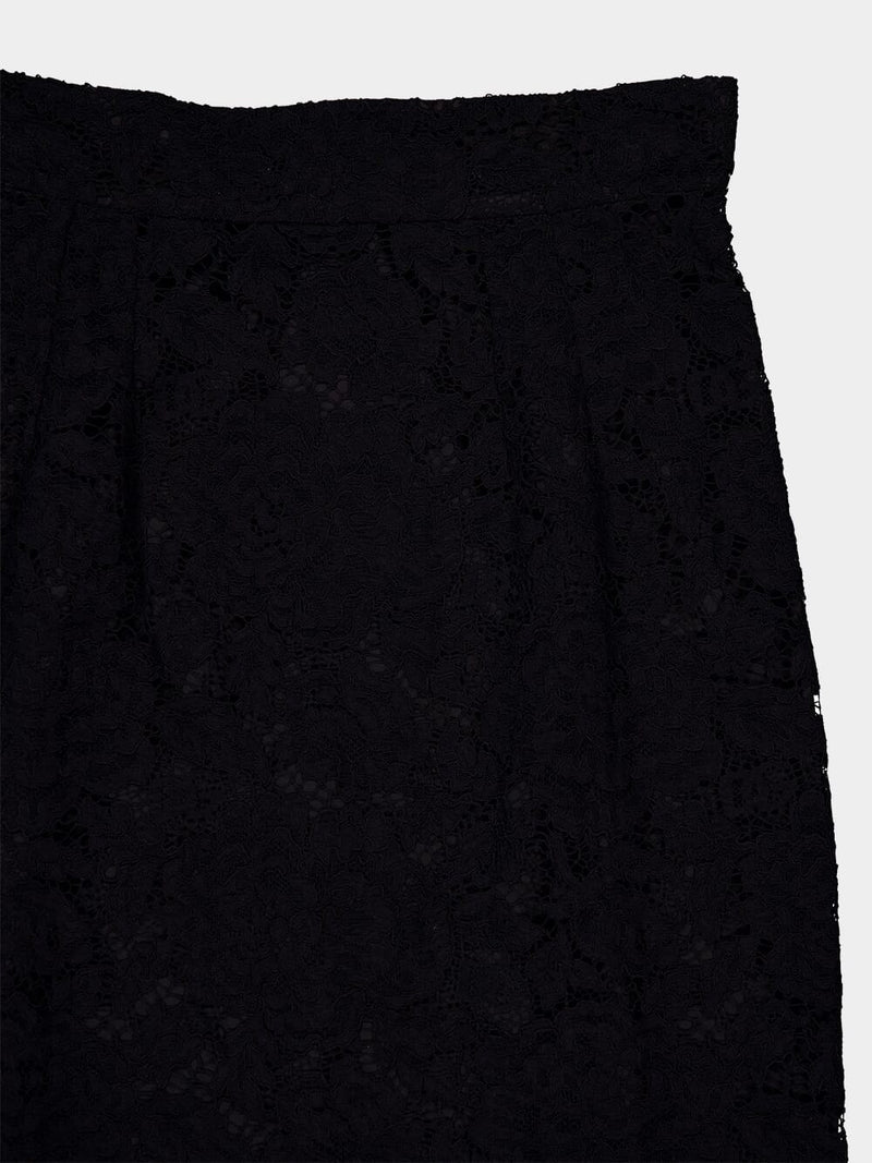 Branded Lace Midi Skirt