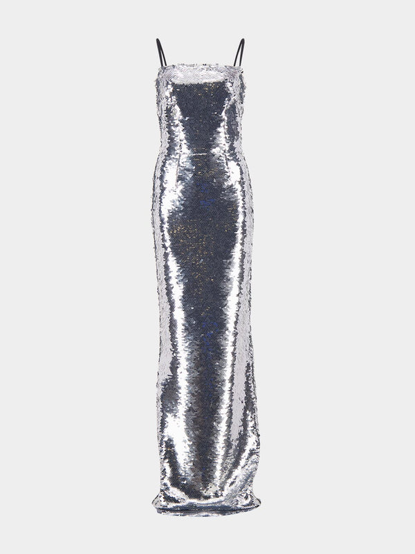 Sequin Silver Dress