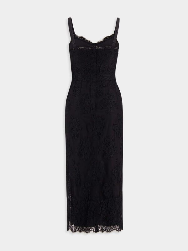 Chantilly Lace Calf-Length Slip Dress