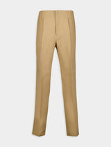 Beige Canvas Trousers