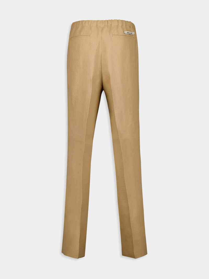 Beige Canvas Trousers