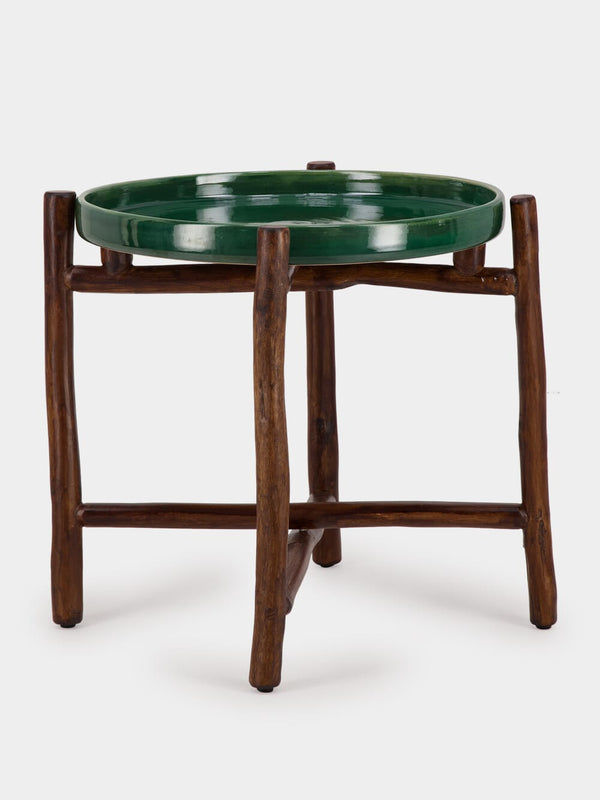 Emerald Natural Wood Side Table