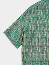 Green FF Woven Silk Shirt