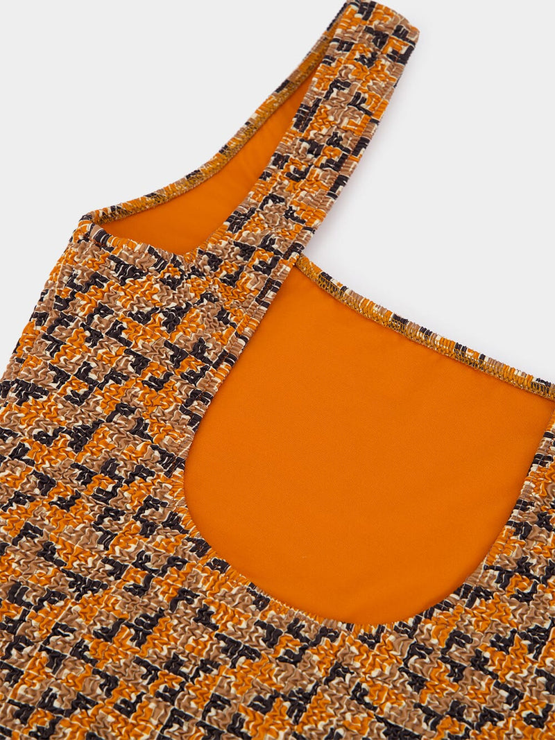 Mini FF Puzzle Orange Swimsuit