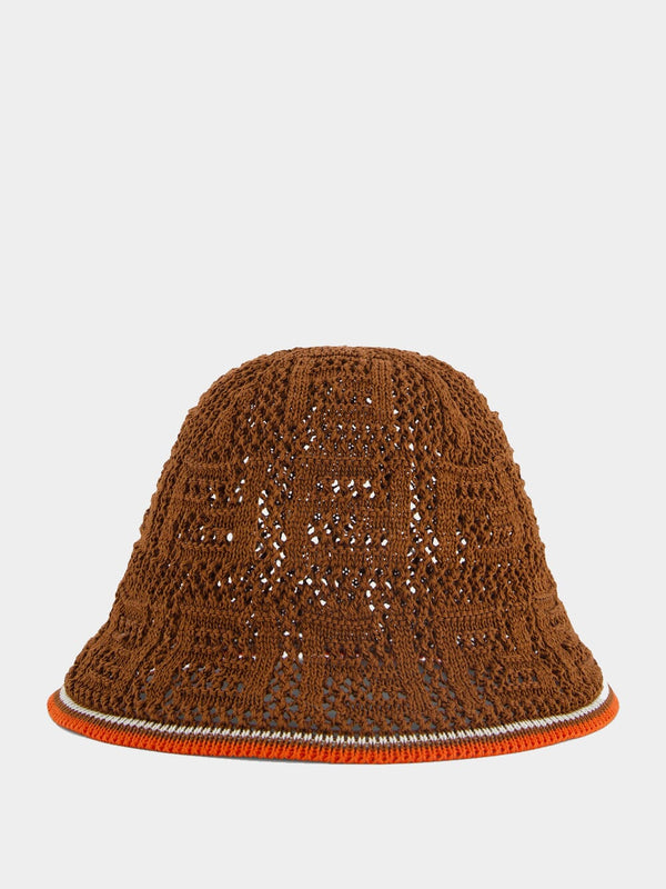 Brown Croche Cloche Hat