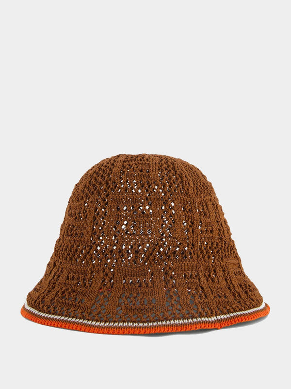 Brown Croche Cloche Hat