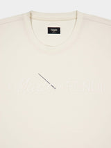 Embroidered White Cotton T-Shirt