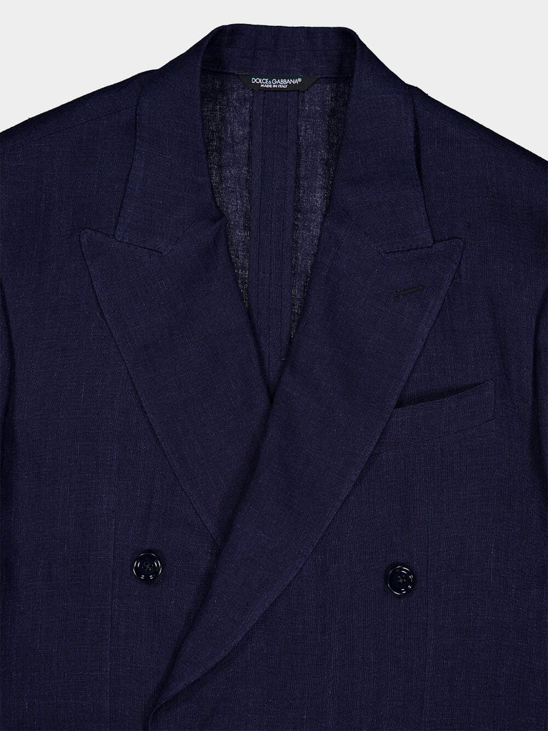Double-Breasted Pinstripe Jacket