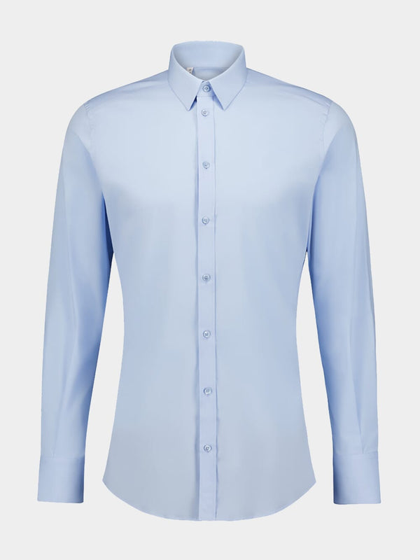 Classic Blue Cotton Shirt