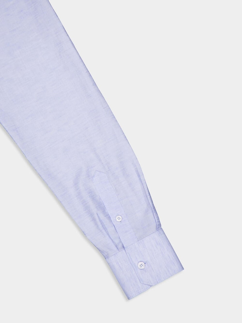 Light Blue Cotton Linen Shirt