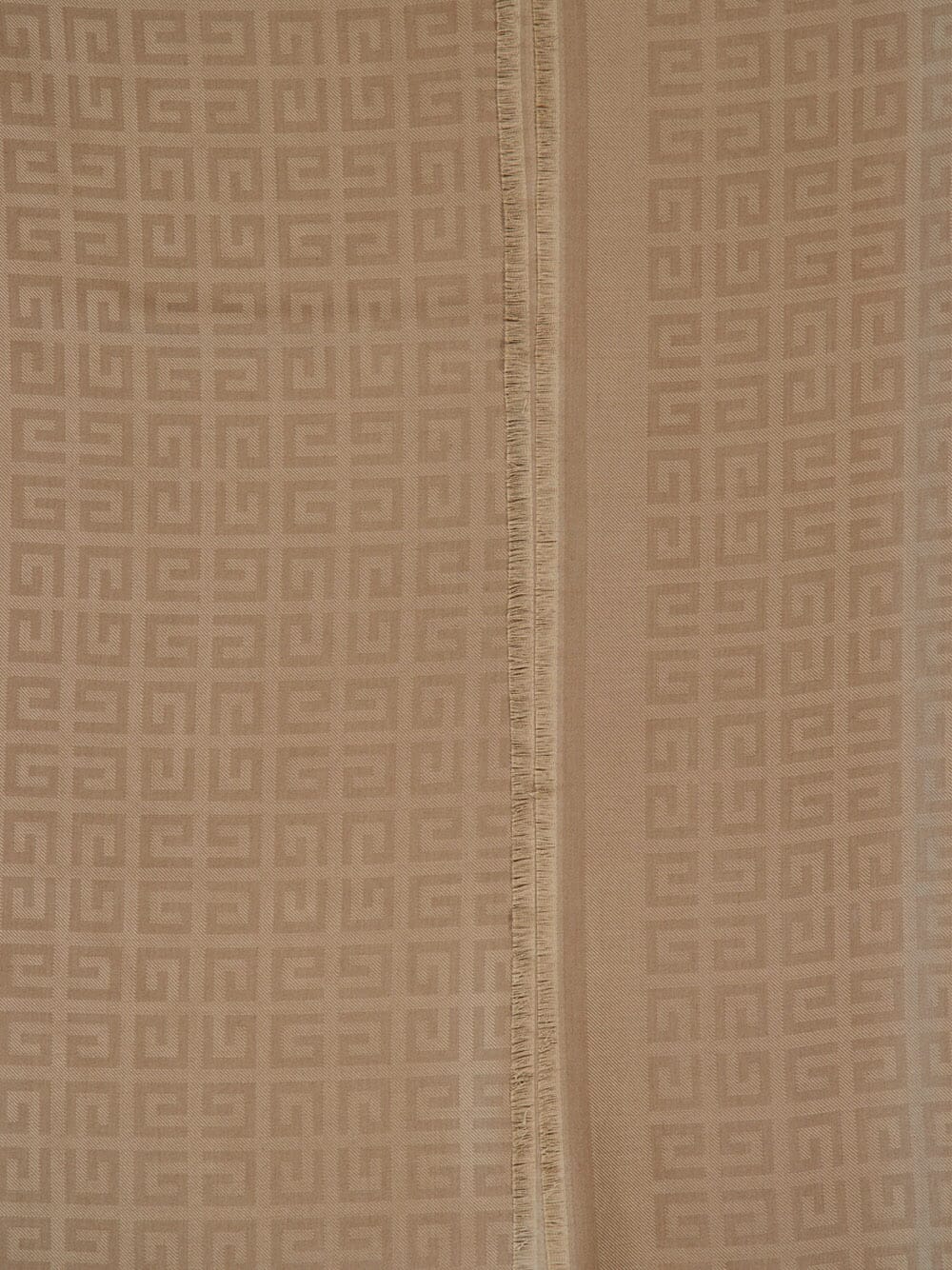 Wool-Silk Monogram Shawl