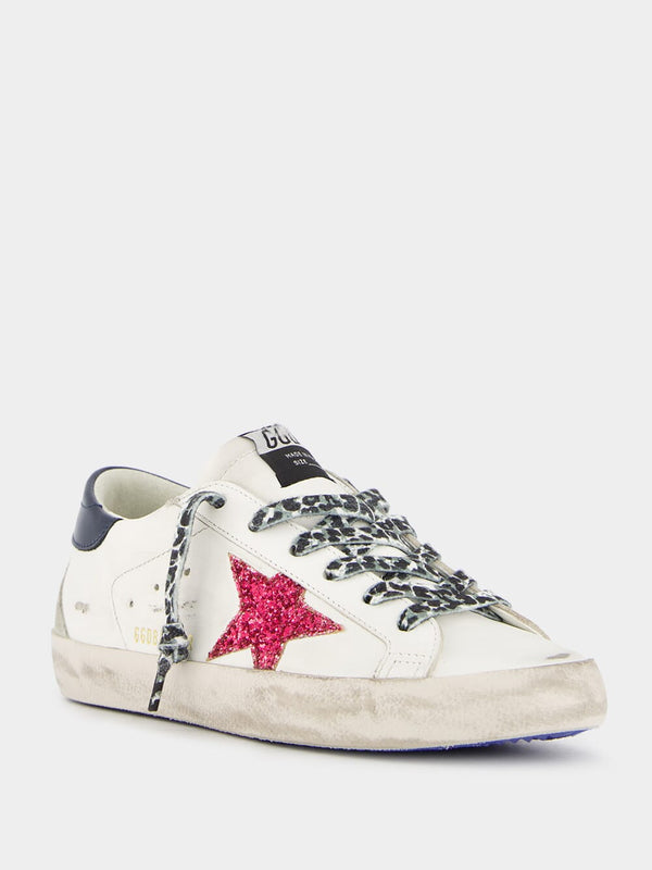 Glitter Star Leather Sneakers