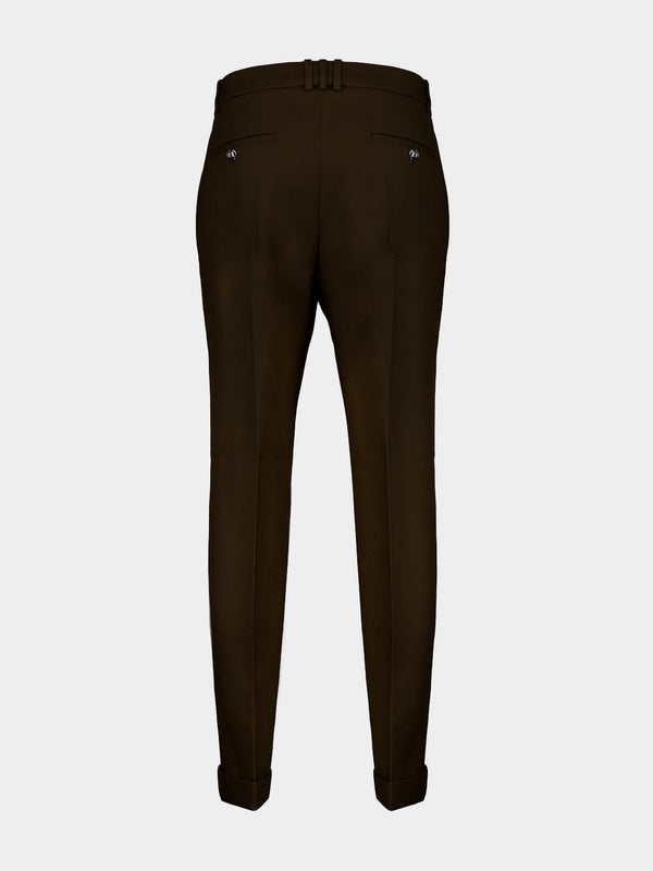 Tailored Twill Wool Trousers