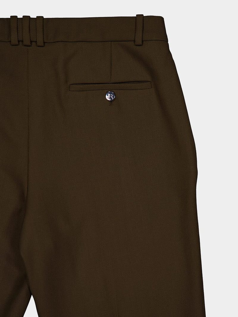 Tailored Twill Wool Trousers