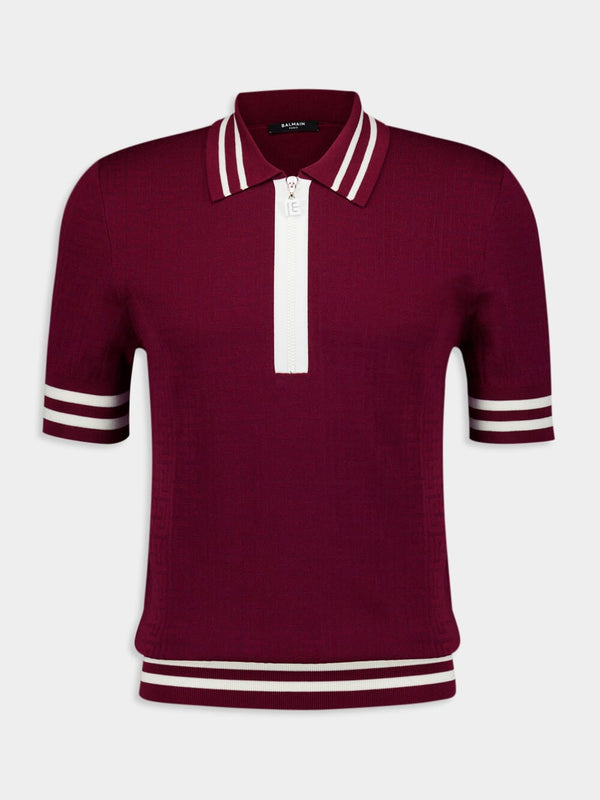 Monogram-Jacquard Polo Shirt