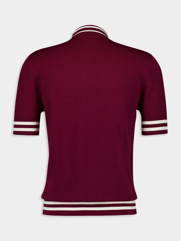 Monogram-Jacquard Polo Shirt