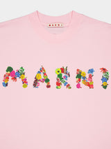 Bouquet Marni Logo Pink T-Shirt